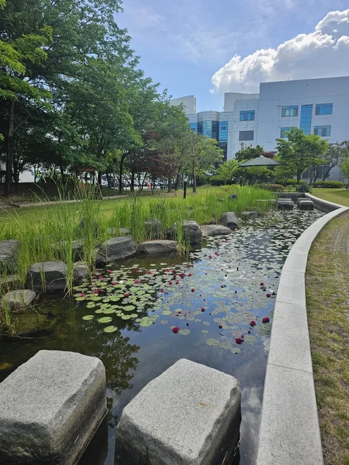 야외 수돗가와 급배수 연결 마감